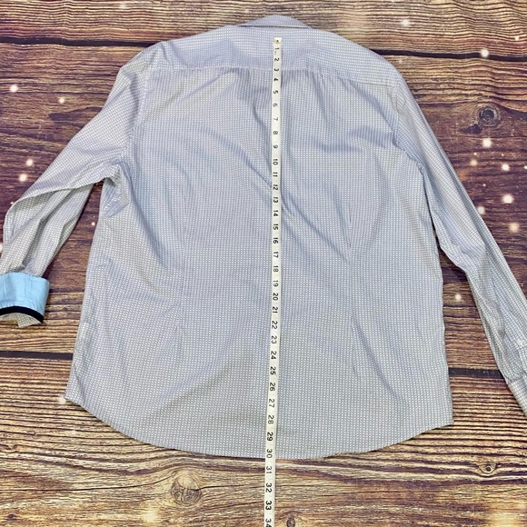 Mens Ryan Secreast Distinction white/blue button down shirt. Size XL. EUC. - Picture 2 of 6